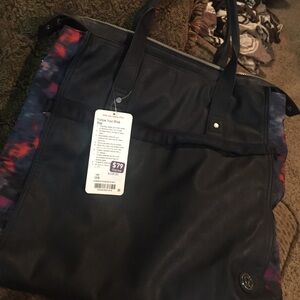 lululemon athletica Navy and Multicolor Tote Bag